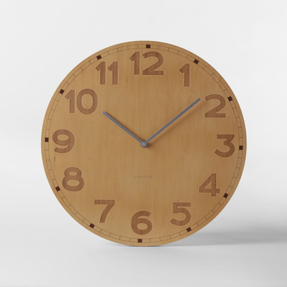 Wood Wall Clock West Elm