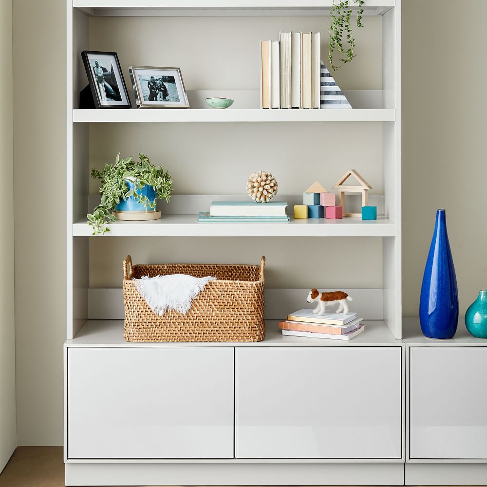 Emilia Media Console (40") + Hutch, Entertainment Center West Elm