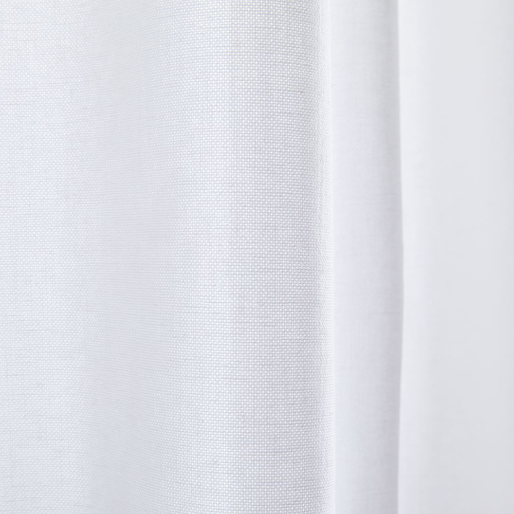 Cotton Canvas Curtain - White (Set of 2) | West Elm