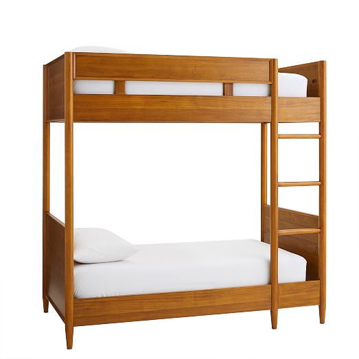 Mid Century Twin Bunk Bed, Twin Bunk Beds