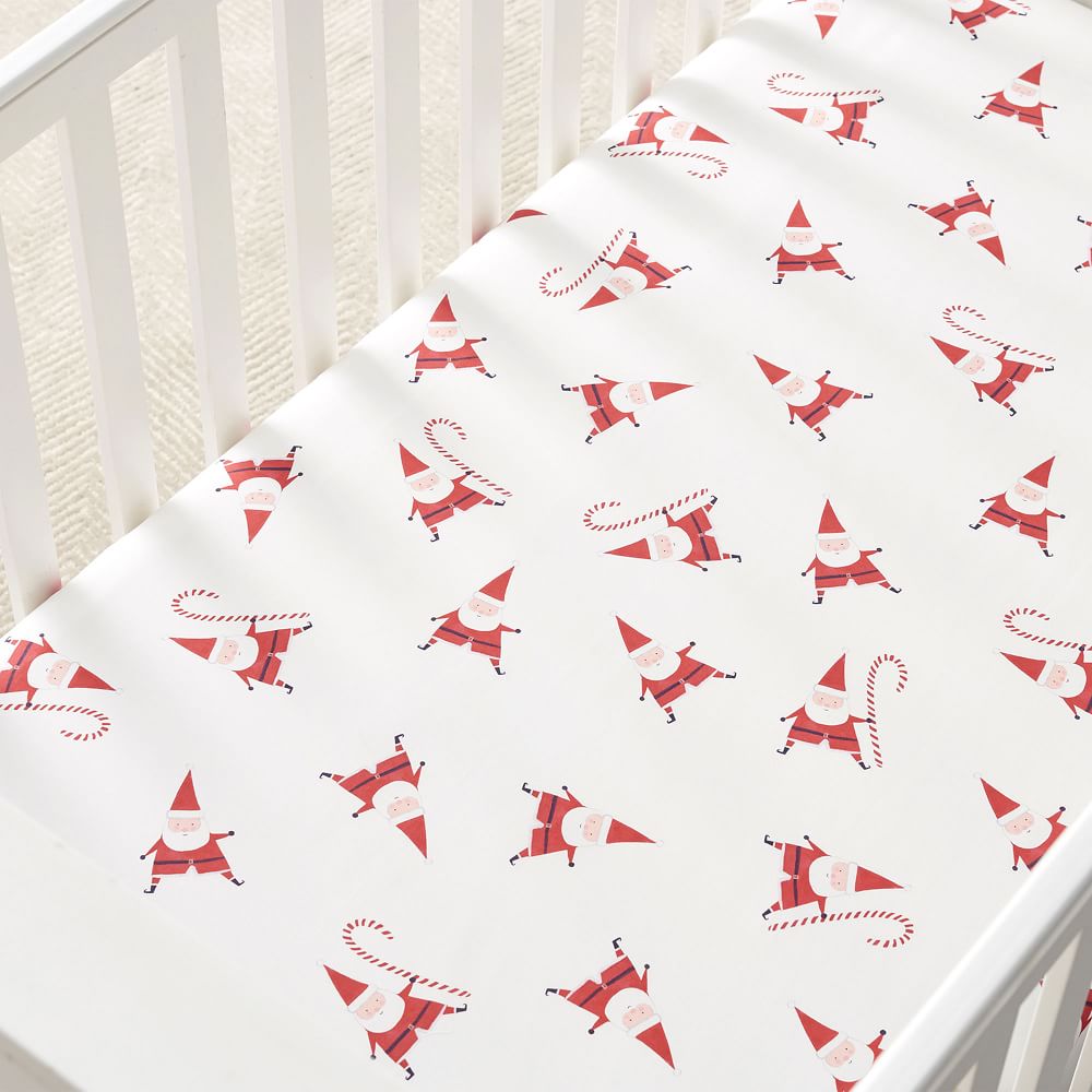 santa crib sheet