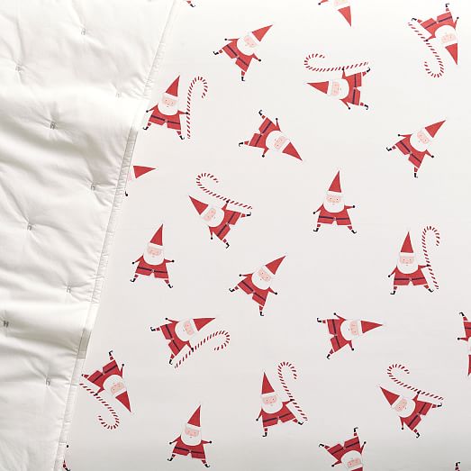 santa crib sheet
