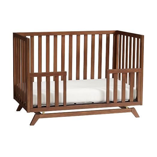 walnut crib