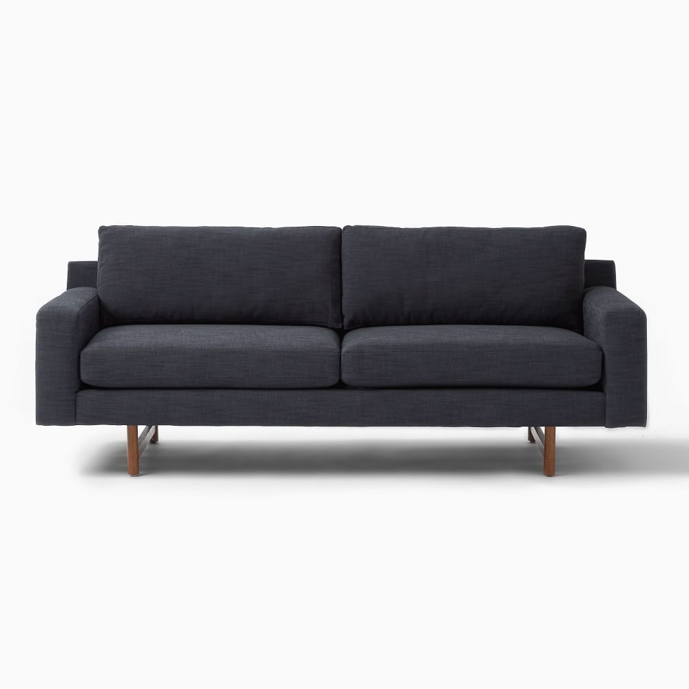 OPEN BOX: Eddy 82" Sofa, Deco Weave, Feather Gray | West Elm