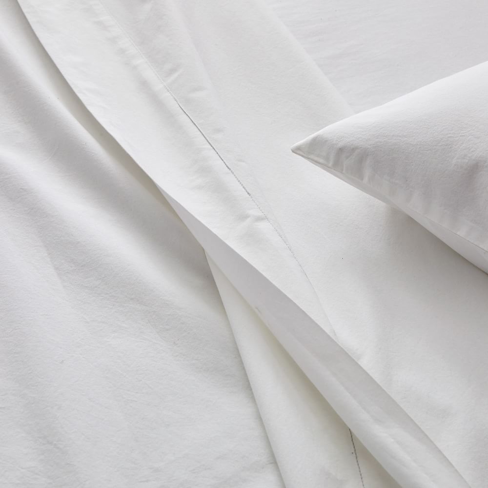 Organic Washed Cotton Sheet Set, Bed Sheets | West Elm