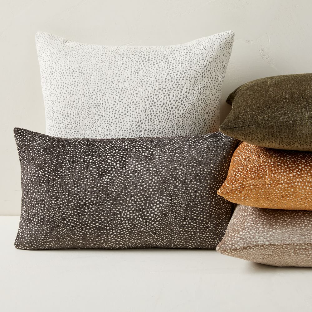 Dotted Chenille Jacquard Pillow Cover West Elm