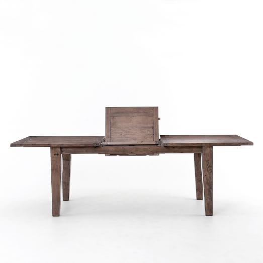 Expandable Farmhouse Dining Table Sundried Wheat Expandable Farmhouse Dining Table, Convertible Console Dining Table Pottery Barn