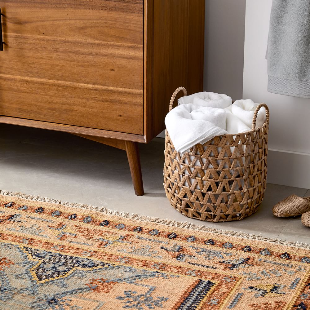 Open Weave Zigzag Seagrass Baskets Natural West Elm