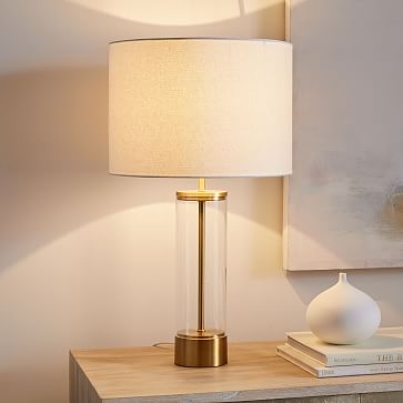 Acrylic Column Usb Table Lamp, West Elm Acrylic Floor Lamp