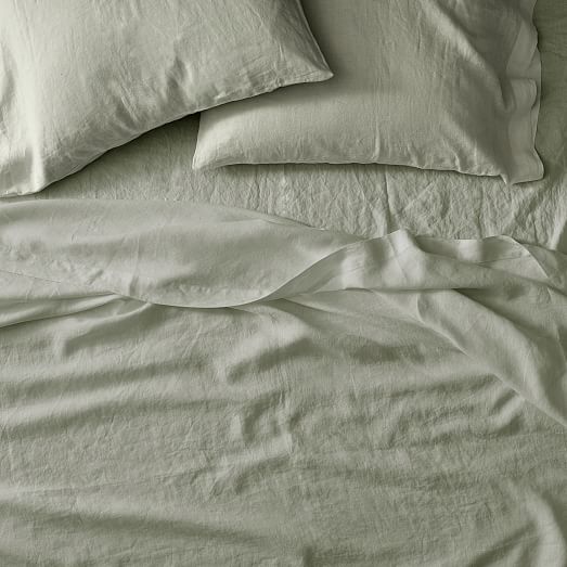 Linen KING PILLOWCASE King pillow cover linen bedding Duck egg flax pillowcase