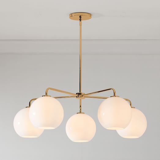 Sculptural Glass 5-Light Globe 