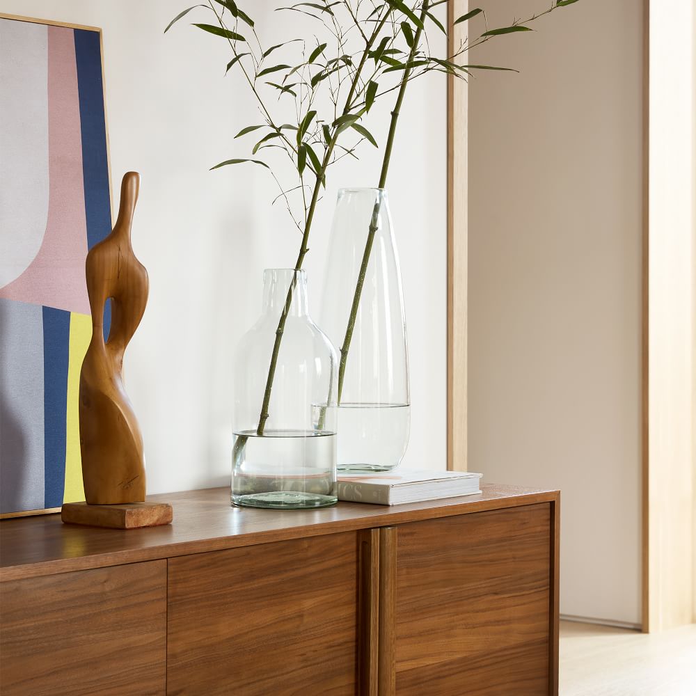 Pure Recycled Glass Vases Clear West Elm