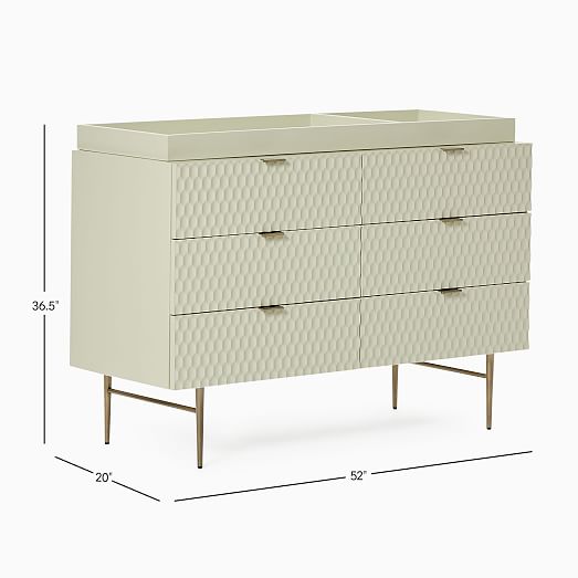 west elm changing table topper