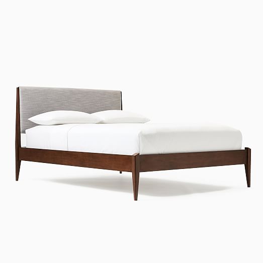 Modern Show Wood Bed, West Elm Bed Frame Queen Size