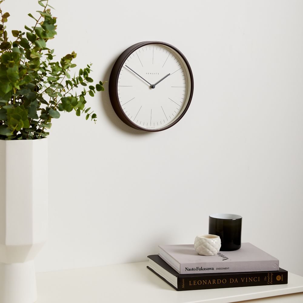 Newgate Mr. Clarke Wood Cased Wall Clock - White