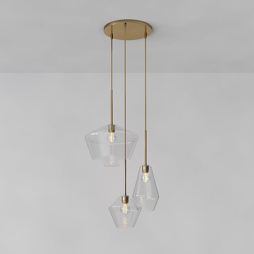 west elm geo chandelier