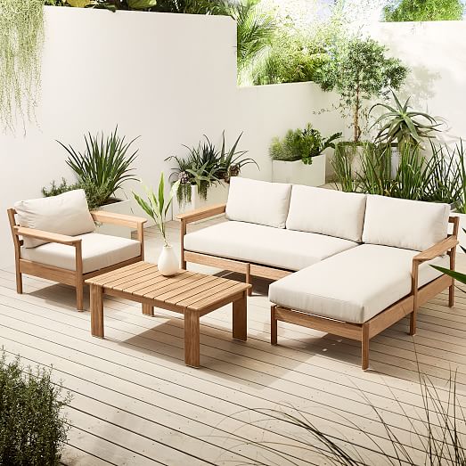 Modular Playa Outdoor Sectional - West Elm Patio Furniture Set