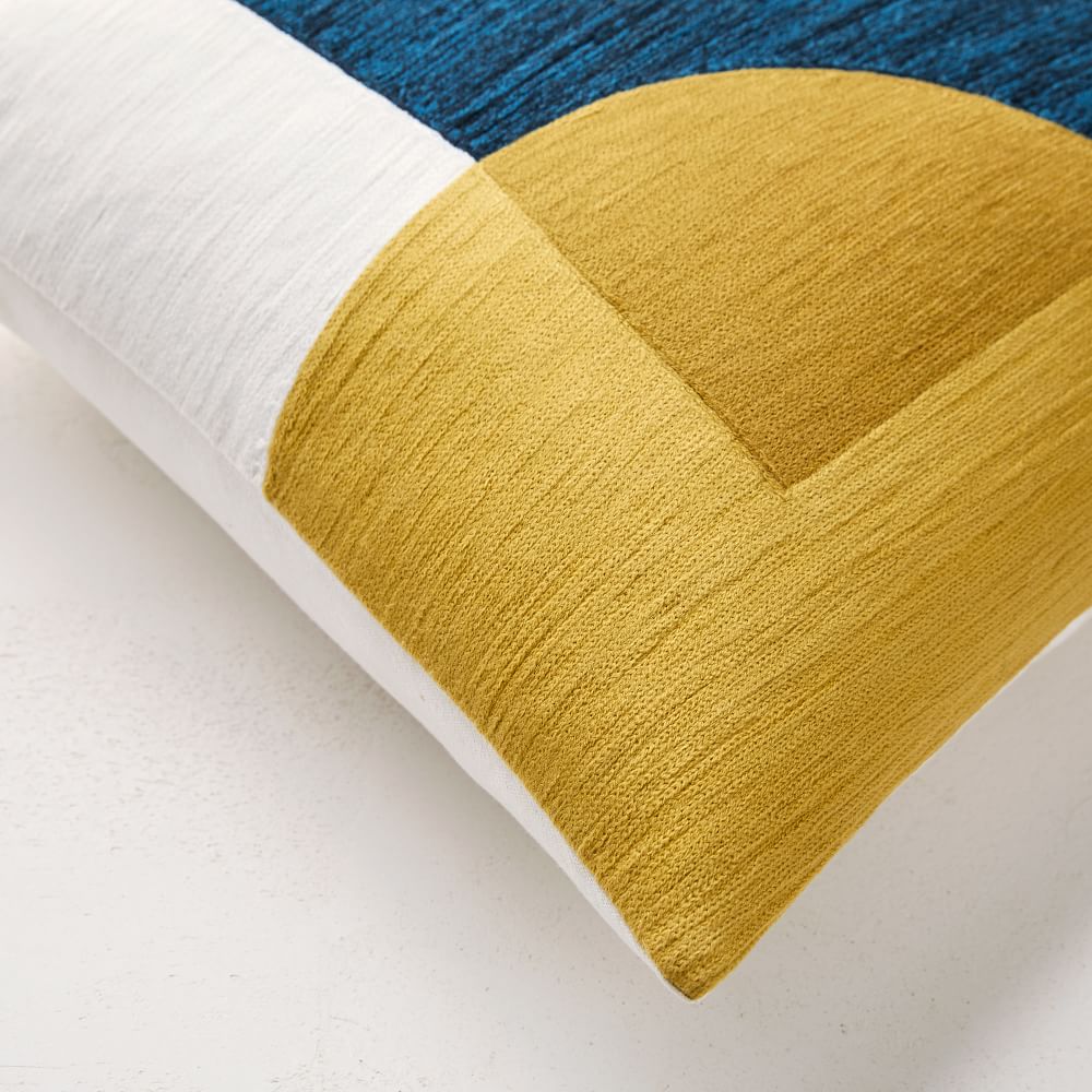 Crewel Overlapping Shapes Pillow Covers West Elm