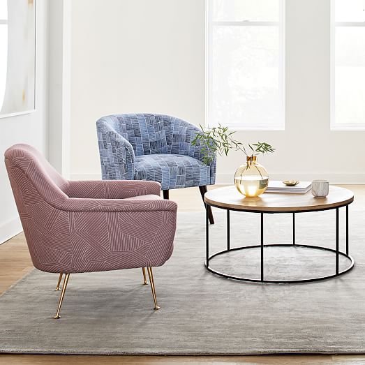 Curved Nest Chair, West Elm Living Room Chairs