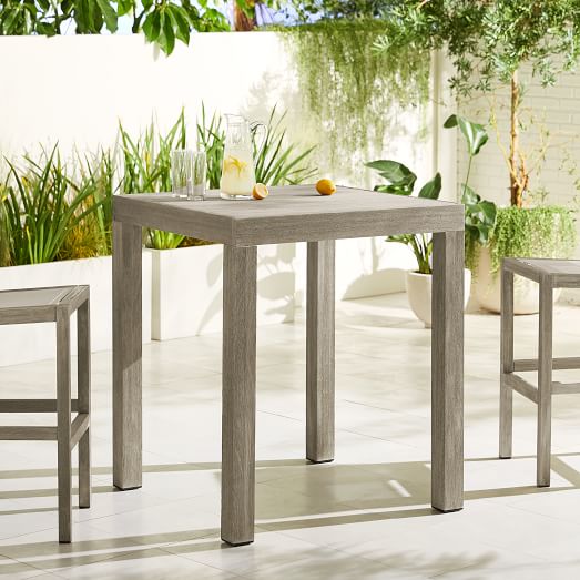 Portside Outdoor Bar Table Stools Set, Outdoor High Bar Stools And Table