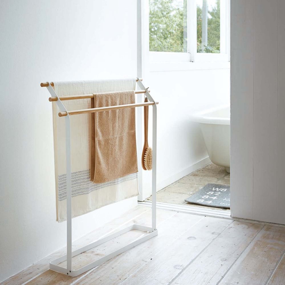 Yamazaki Standing Bath Towel Hanger West Elm