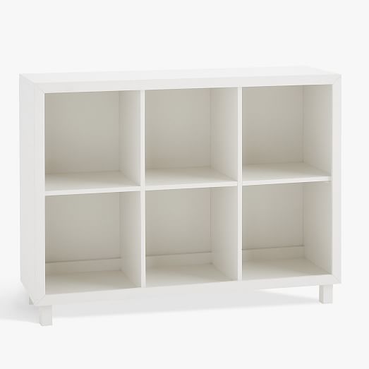 West Elm Pottery Barn Modular Storage Cubby stacking cube wall Cabinet white 