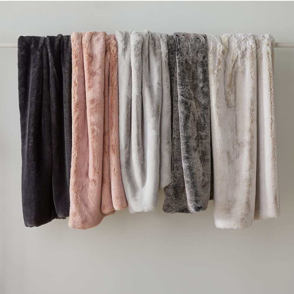 Kess InHouse Original Spring Swatch-Grey Gray Wood Fleece Throw Blanket 80 by 60 