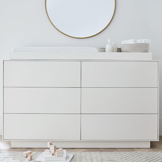 white changing dresser