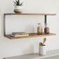 L-Beam Tiered Industrial Wood & Metal Wall Shelves | West Elm