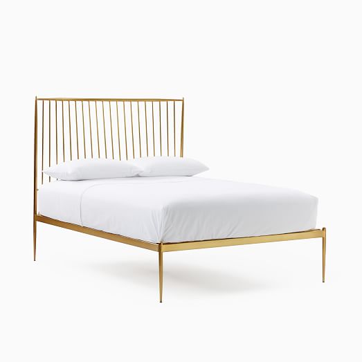 Stella Metal Bed, Rose Gold Metal Bed Frame King