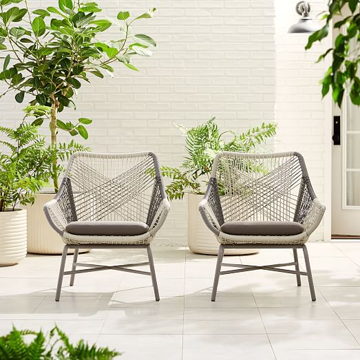 Huron Outdoor Lounge Chair Cushion - West Elm Patio Furniture Set