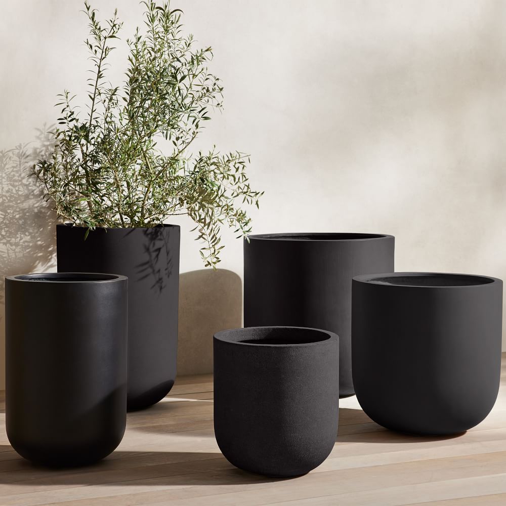 Radius Ficonstone Indoor/Outdoor Planters | West Elm