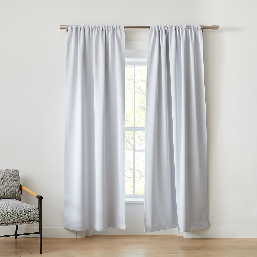white blackout curtains