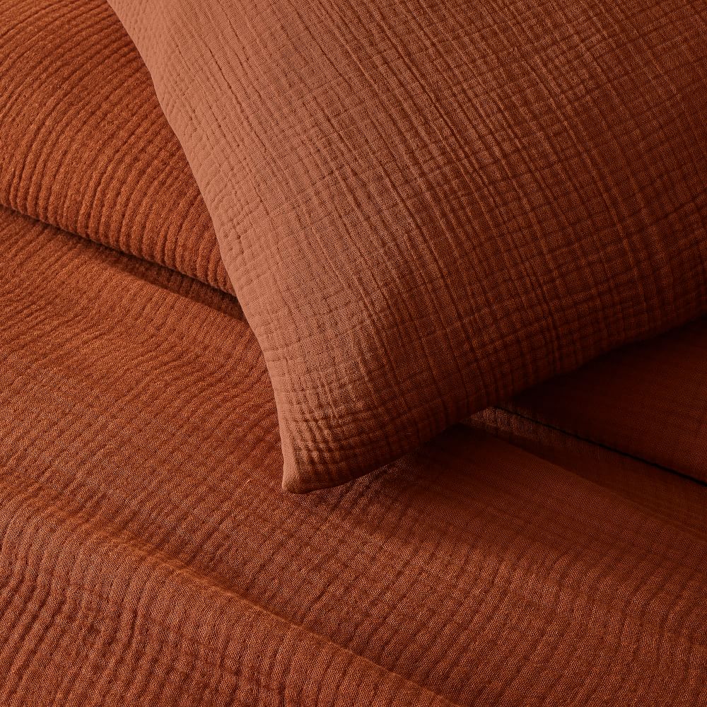 Dreamy Gauze Cotton Duvet Cover & Shams West Elm