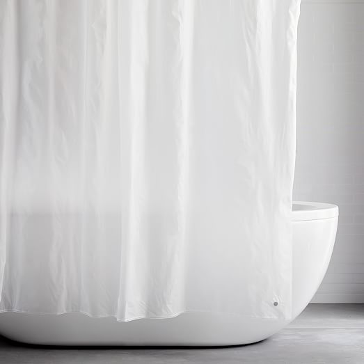Shower Curtain Liner, Organic Cotton Shower Curtain No Liner