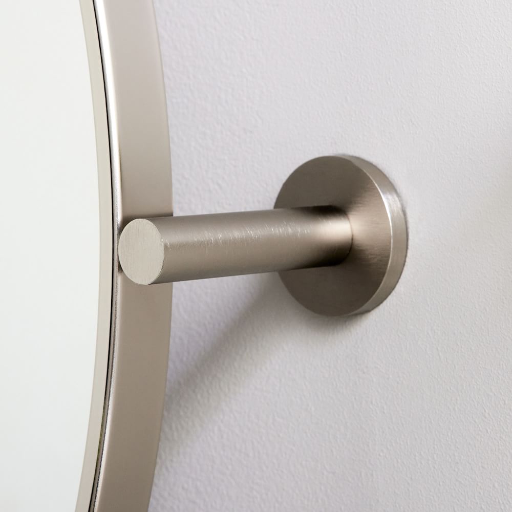 Metal Frame Pivot Round Wall Mirror 24" West Elm