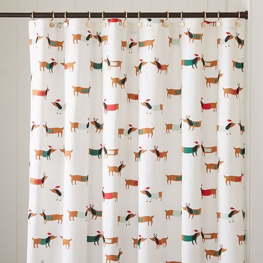 Organic Meri Dachshund Shower Curtain, Does Marshalls Have Shower Curtains