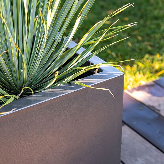 Veradek Metallic Series Long Box Indoor/Outdoor Planter