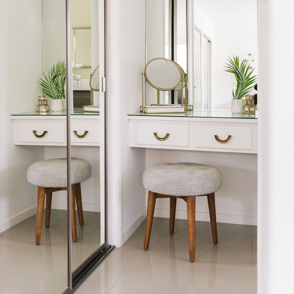 west elm vanity stool