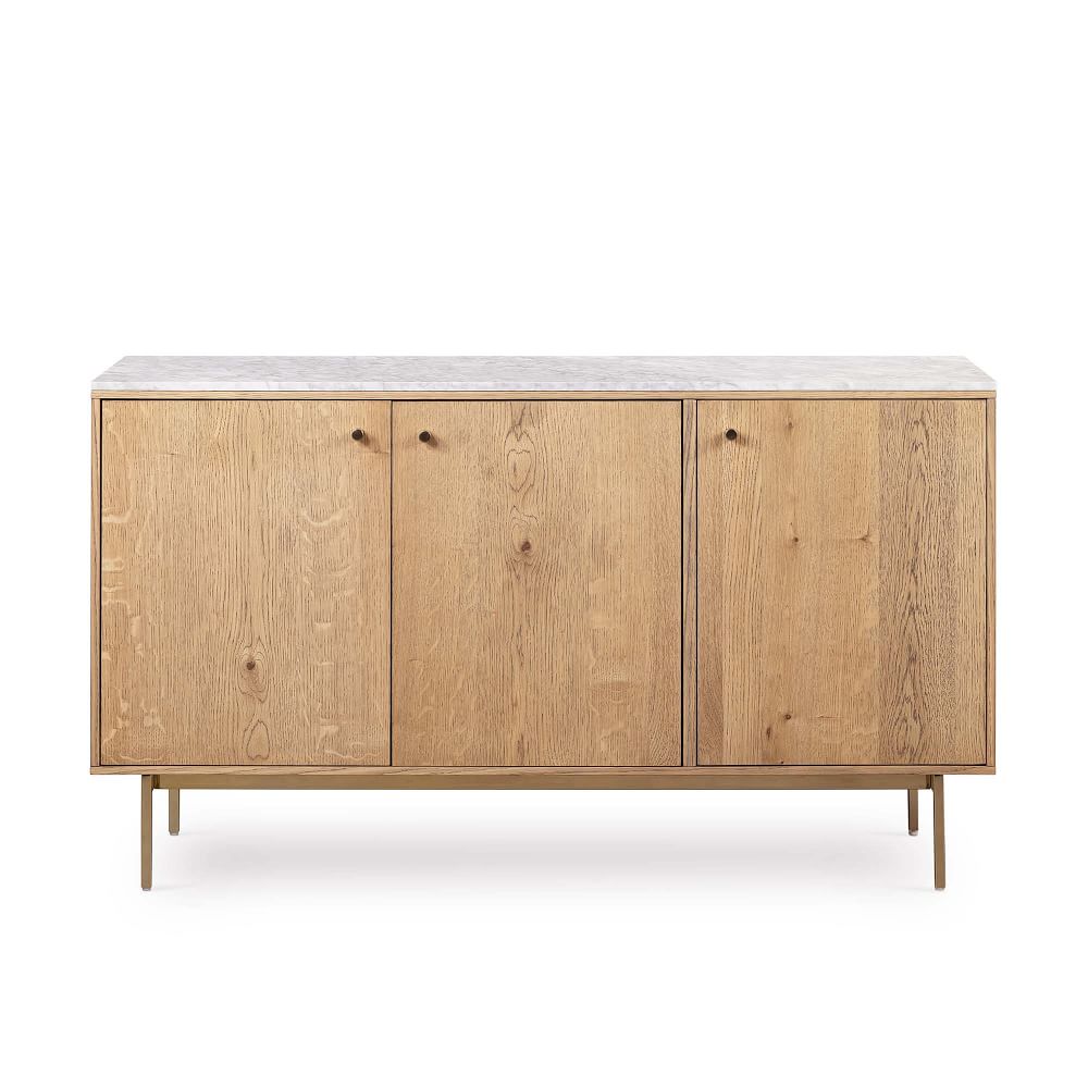 White Marble & Oak Buffet (54") West Elm