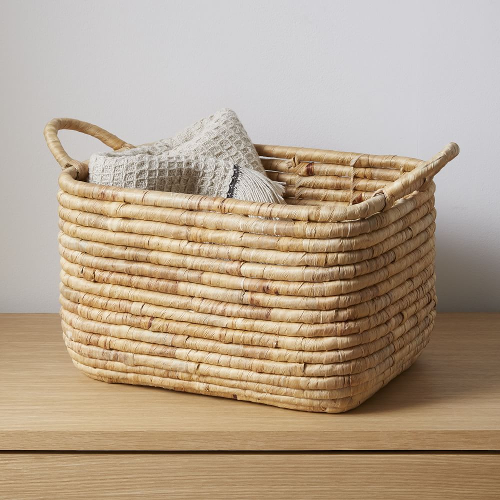 Woven Seagrass Baskets Collection Natural West Elm