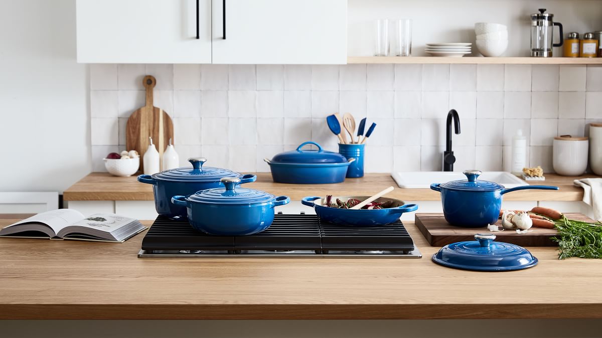 Le Creuset 5 Piece Utensil Set w/ Crock West Elm