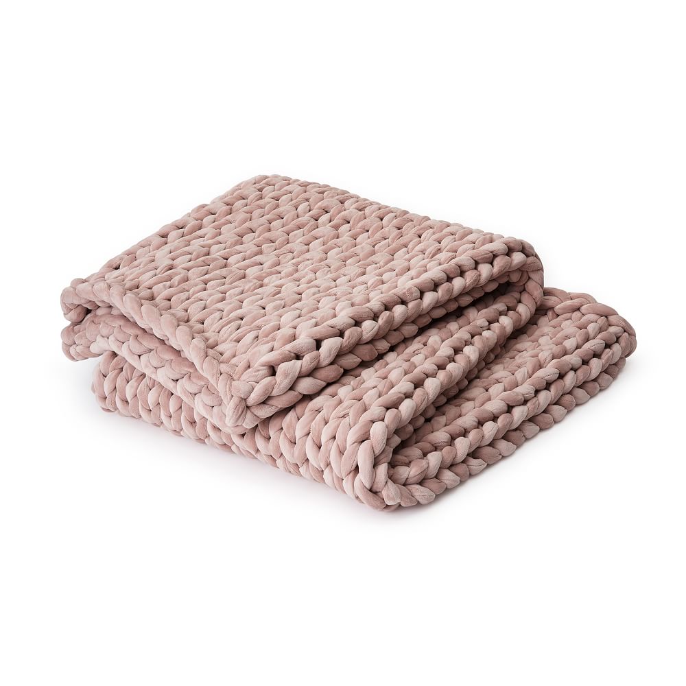 Bearaby Velvet Weighted Blanket West Elm