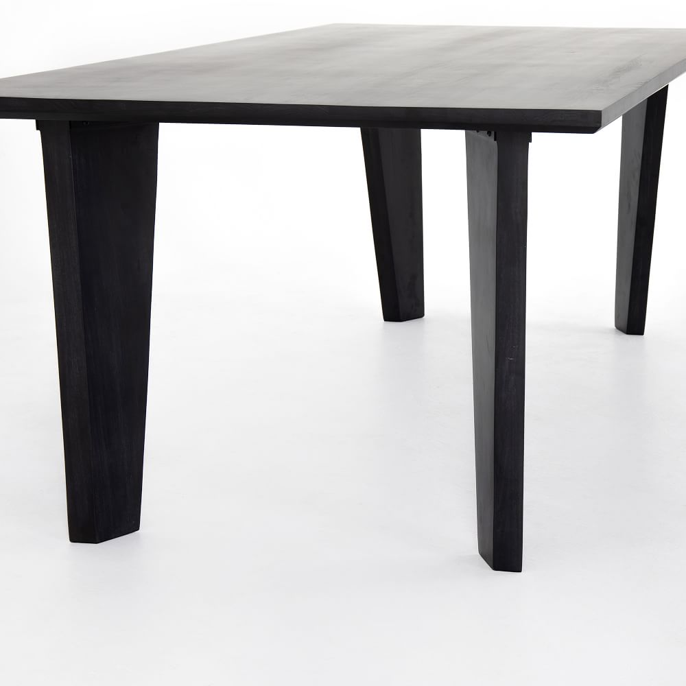 Black Wash Dining Table (87") West Elm