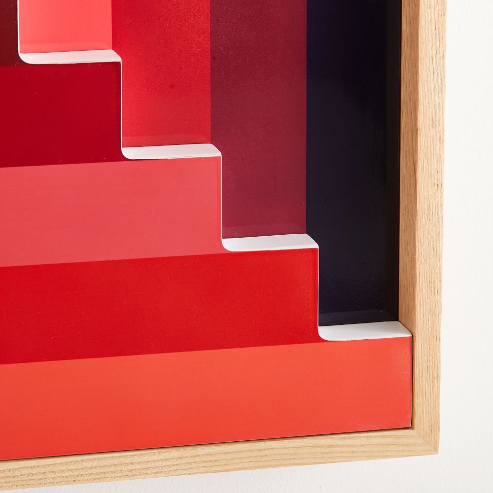 Colorblock Lacquer Square Dimensional Wall Art by Margo Selby West Elm