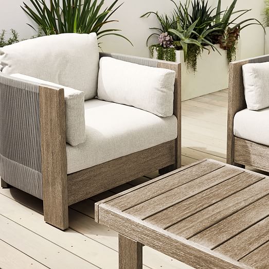 Porto Outdoor Sofa Lounge Chair Portside Coffee Table Set - Reviews Of West Elm Outdoor Furniture