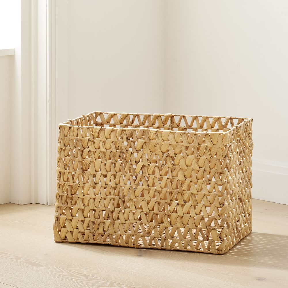 Open Weave Zigzag Seagrass Baskets Natural West Elm