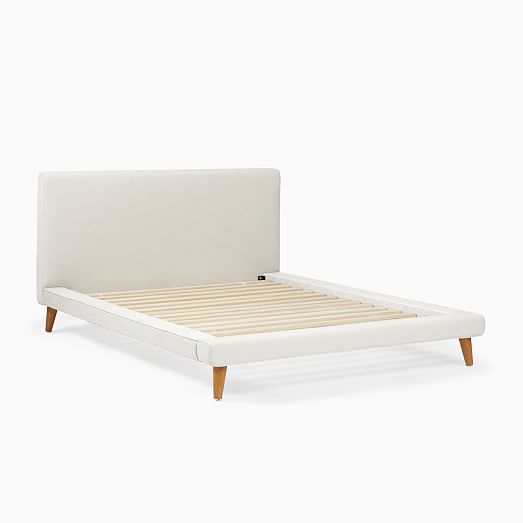 Mod Upholstered Platform Bed, Slim California King Bed Frame Size
