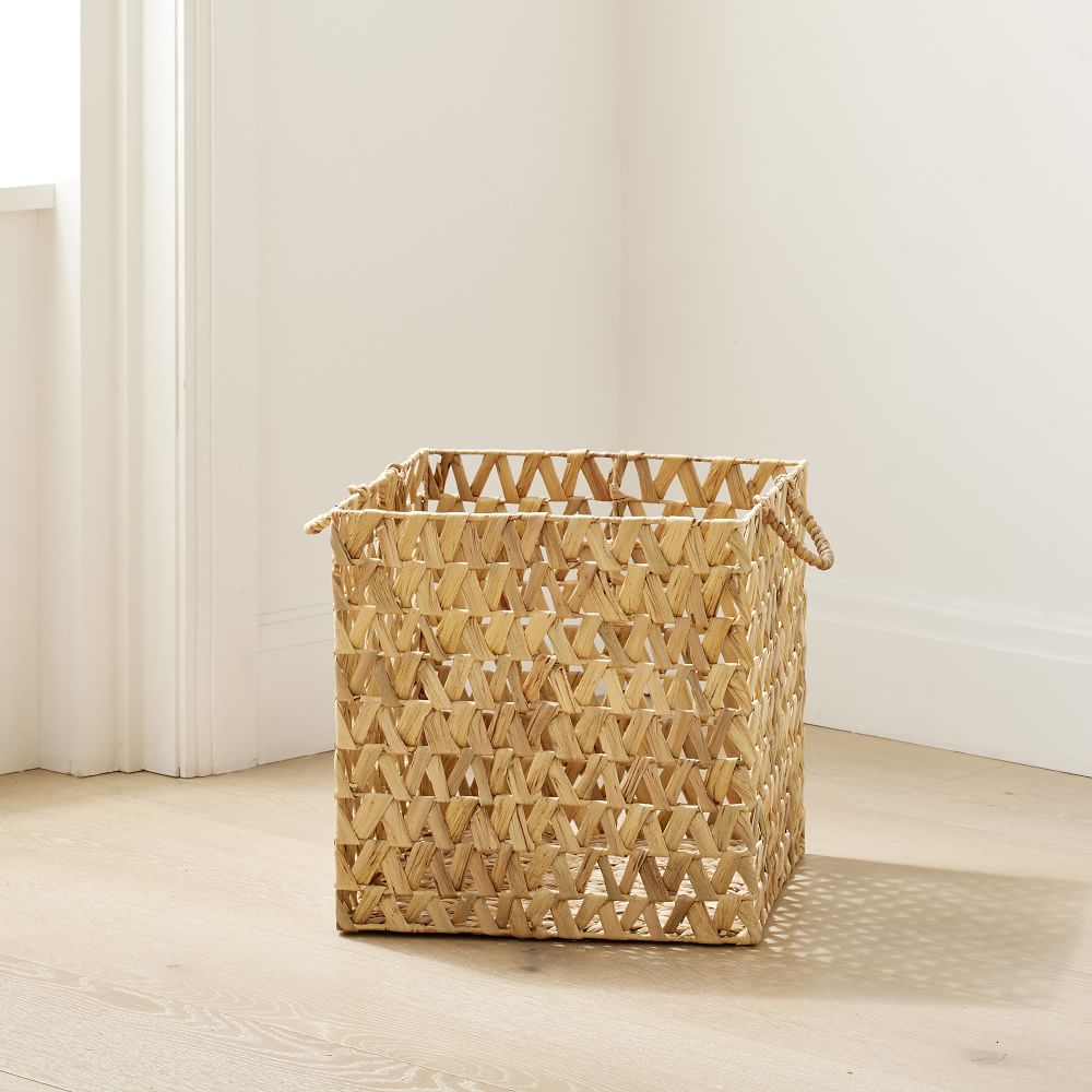 Open Weave Zigzag Seagrass Baskets Natural West Elm