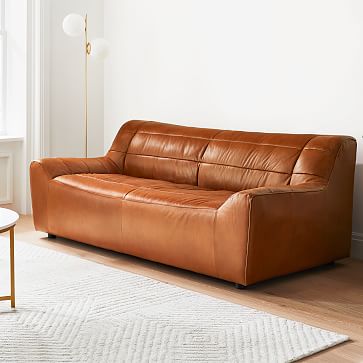 Tehama Leather Sofa (82